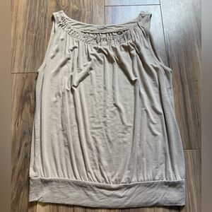 Ann Taylor Women's Sleeveless Top in Beige